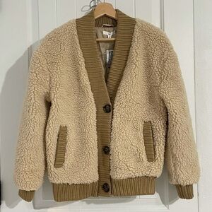 BP Cream and Tan Teddy Jacket